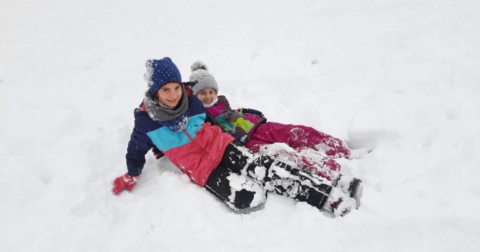 Mädchen im Schnee